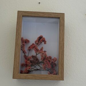 Framed Pink Floral Shadow Box